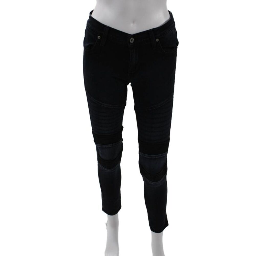 James Jeans Women Ankle Skinny Jeans Black Low Rise 28 Inseam Size 27